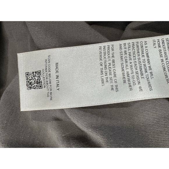 rick owens lico S/S 24 Dust RU01D3265-JA gray short sleeve shirt Size S - Picture 10 of 13